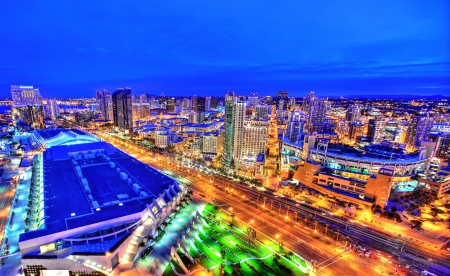 San Diego, California - city, usa, buildings, houses