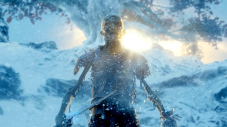 Game of Thrones - Skeleton Fighter - HBO, a song of ice and fire, George R R Martin, snow, entertainment, Game of Thrones, medieval, tv show, essos, SkyPhoenixX1, Weirwood Tree, tv, sun, Skeleton, house, tv series, sword, sunshine, GoT, north, ice, fantasy, westeros, show