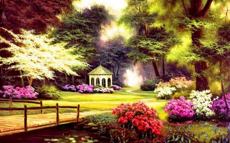 azalea secrets - garden, flower, secrets, beauty, art