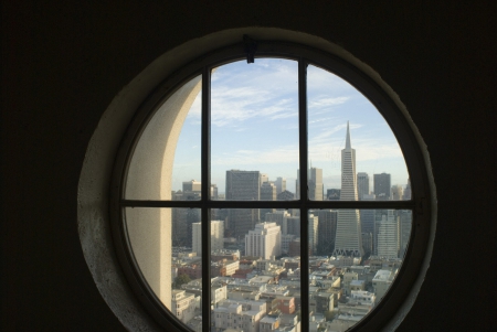 City View - city, window view, view, skyscrapers