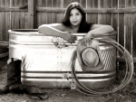 Cowgirl In The Tub