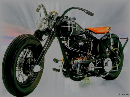 Kustom Harley Davidson - harley, chopper, motorcycle, bike