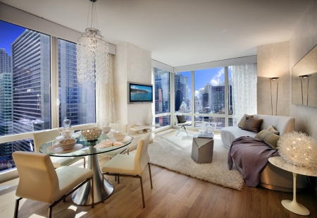 New York City Apartment - city scape, new york, furniture, apartment