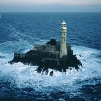 Fastnet Rock Lighthouse in County Cork, Ireland