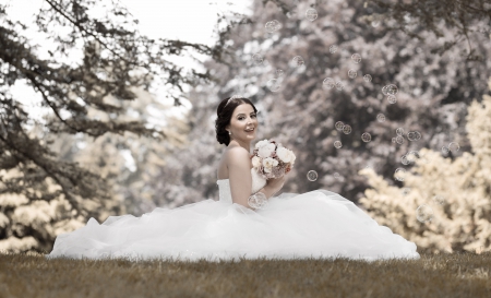 Bride - wedding, bride, lady, model