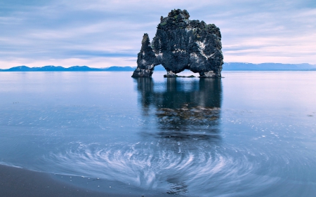 Coast of Iceland - Iceland, Water, Rock, Beach