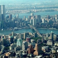 panoramic view of nyc pre 9/11/01