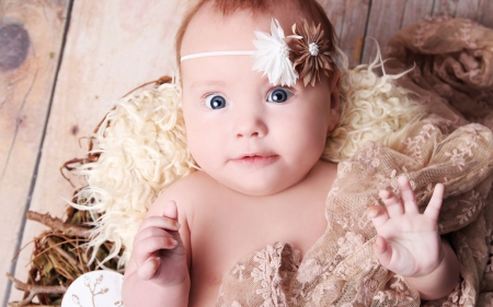 Baby - flower, child, cute, baby, girl, christmas