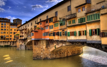 Florence, Italy - architecture, canals, houses, italy