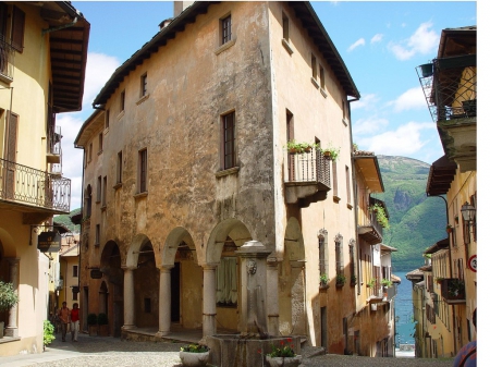 Beautiful Italy - houses, mountains, architecture, Italy