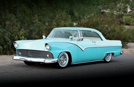 1955-Ford-Victoria - 1955, Ford, Lite Blue, Classic