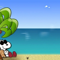 Snoopy In Paradise