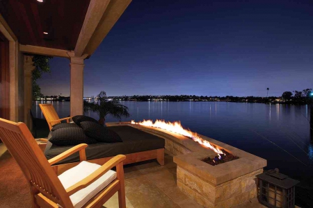 Veranda at Night - Veranda, Lounge chairs, Fire place, Ocean View