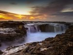 Waterfall at Sunset