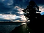 Coastal Road under beautiful sky