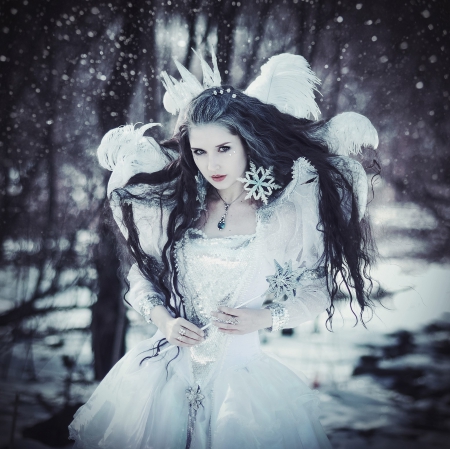 Snow Queen - lady, winter, photography, queen, snow