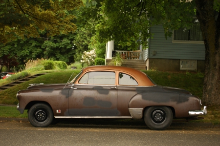 1951 Chevrolet - car, rusty car, chevy, old