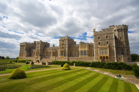 Castle - palace, grass, castle, old