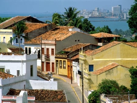 Brazilian Street - towns, coast, streets, houses, architecture, new, Brazil