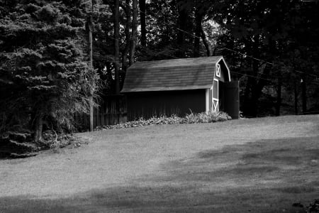 Barn On A Hill - vintage barn, barn, shed, old barn, Barn On A Hill