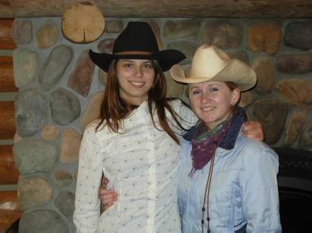 Cowgirls At A Montana Dude Ranch - ranch, hats, cowgirls, boots