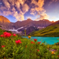 Sunrise At Cracker Lake