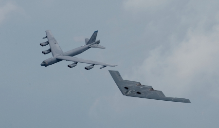 Northrop Grumman B-2 Spirit - Boeing B-52 Stratofortress - b 2 spirit, b 52 stratofortress, boeing, northrop grumman