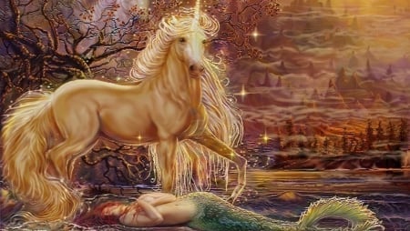 horse mermaid - fantastic, lovely, mermaid, horse