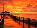 Sunset over Australian Pier