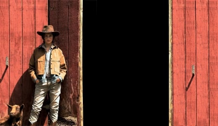 Working Cowgirl - style, magazines, girls, westerns, women, models, ranch, cowgirls, outdoors, famous, fun, female, barns, fashion