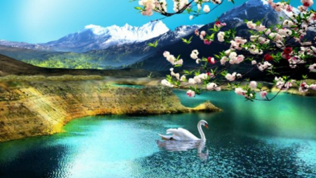 ~*~ Beautiful Lake ~*~ - lake, blue lake, landscape, hd wallpaper