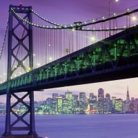 Bay Bridge, San Francisco at dusk