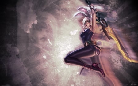 Battle Bunny Riven - league of legends, of, tazgfx, legends, bunny, top, league, battle, riven, Battle Bunny Riven