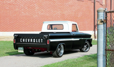 1964-Chevy-c10 - white, classic, black, gm