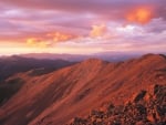 Sunset over New Mexico Mountains