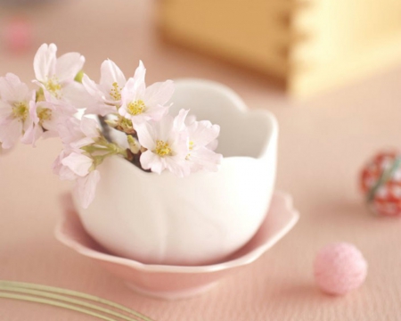 Beautiful Flowers - ceramic, flowers, petals, bowl