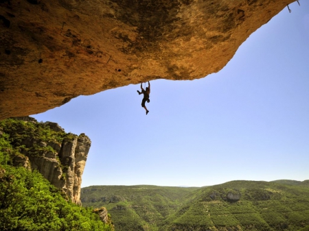 No Fear - rock, adrenaline, danger, climbing