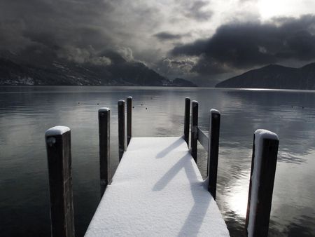 moonlight walk - lakes, moonlight, cold, walks