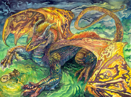 Dragon will always rule - dragon, colorful, dragons