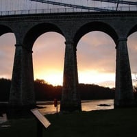 Winter Sunset Menai Bridge