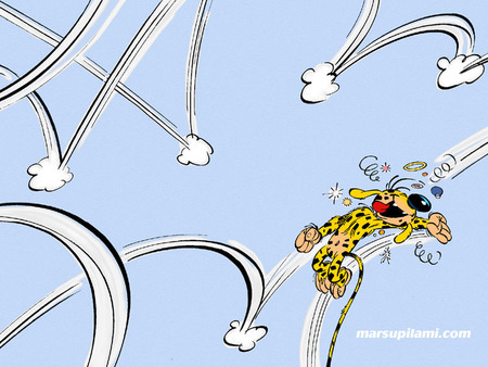 Marsupilami - comics, cartoon, blue, andre franquin, lovely, cool, spirou, comic, animal, funny, colored, cute, adorable, cartoons, marsupilami, france