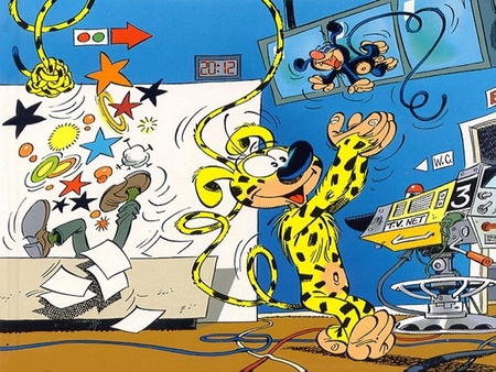 Marsupilami - comics, cartoon, blue, andre franquin, lovely, cool, spirou, comic, funny, colored, cute, adorable, cartoons, marsupilami, france