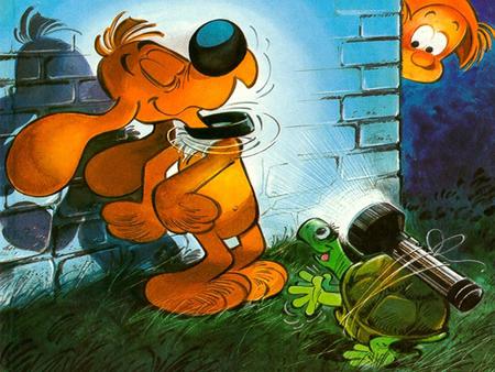 Boule et Bill - turtle, comics, cartoon, jean roba, dog, boule, colored, france, laurent verron, lovely, cool, bill, comic, funny, cute, adorable, cartoons, animals