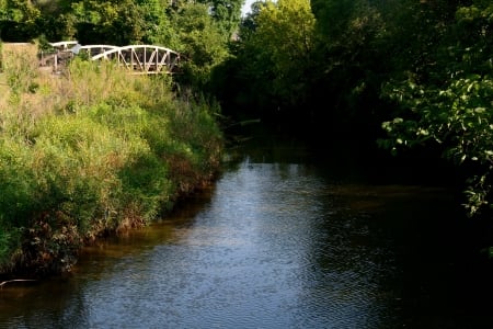 River Bridge - River Bridge, river stream, river flow, scenic bridge