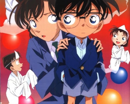 Detective Conan - mitsuhiko, conan edogawa, ran mouri, detective conan, ayumi