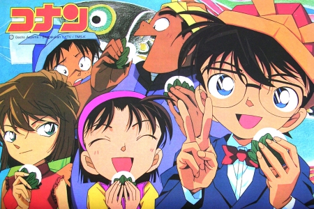 Detective Conan - genta, haibara ai, mitsuhiko, conan edogawa, cute, ayumi, detective conan