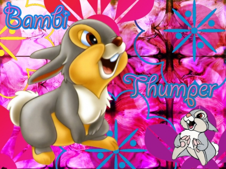 Disney Characters - disney, cartoons, rabbit, thumper