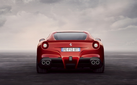 ferrari f12 berlinetta - italian, farrari, berlinetta, red