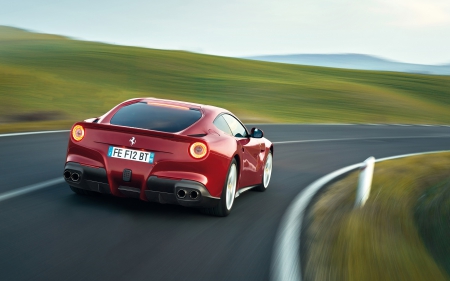 ferrari f12 berlinetta - italian, ferrari, berlinetta, red