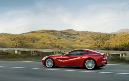 ferari f12 berlinetta - berlinetta, red, italian, ferrari